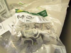 10x Tower - Cable Clips (Grey) 20 Per Bag - All New and Packaged.