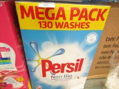 Persil non bio 130 washes, box may have a rip but has been repaired so the amount inside is an