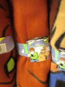 Ben 10 Fleece Blanket. New with tags