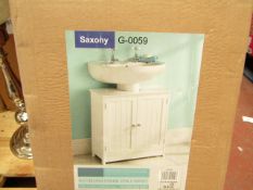 Saxony bathroom under sink cabinet, new and boxed.