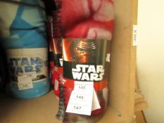 Star Wars Fleece Blanket. New with Tags