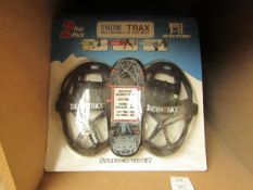 2 Pack of Snow Trax Mens 7 - 11. Helps you to walk through the snow & Ice