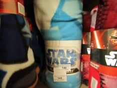 Star Wars Fleece Blanket. New with Tags