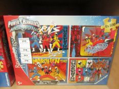 Power Rangers Ninja Steel puzzle pack, new and boxed.