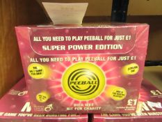 Box of 27x Pee Ball games, new and boxed.