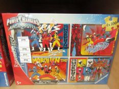 Power Rangers Ninja Steel puzzle pack, new and boxed.