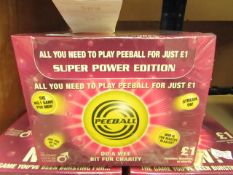 Box of 27x Pee Ball games, new and boxed.