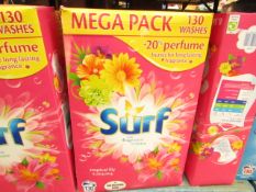 Surf Tropical Lily 130 washes, box may have a rip but has been repaired so the amount inside is an