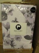 Sanctuary Elissia Purple Reversible Duvet Set Single 100 % Cotton RRP £49.99 New & Packaged