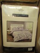 Sanctuary Elissia Purple Reversible Duvet Set Superking 100 % Cotton RRP £79.99 New & Packaged