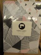 Sanctuary Bailey Multi Coloured Reversible Duvet Set Single,100% Cotton RRP £49.99 New & Packaged