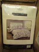 Sanctuary Elissia Purple Reversible Duvet Set Superking 100 % Cotton RRP £79.99 New & Packaged