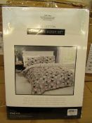 Sanctuary Bailey Multi Coloured Duvet Set Kingsize 100% Cotton New & Packaged