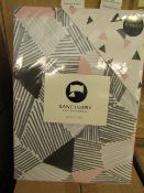 Sanctuary Bailey Multi Coloured Reversible Duvet Set Single,100% Cotton RRP £49.99 New & Packaged