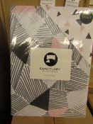 Sanctuary Bailey Multi Coloured Reversible Duvet Set Single,100% Cotton RRP £49.99 New & Packaged