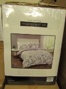 Sanctuary Elissia Purple Reversible Duvet Set Double 100 % Cotton RRP £59.99 on New & Packaged