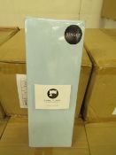 Sanctuary Fitted Sheet With Deep Box Duck Egg Single 100 % Cotton New & Packaged