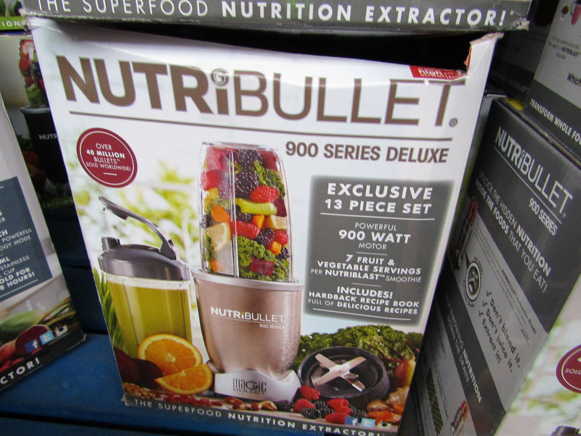 | 1x | NUTRIBULLET 900 SERIES | UNCHECKED AND BOXED | NO ONLINE RE-SALE | SKU C5060191463409 |