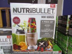 | 1x | NUTRIBULLET 900 SERIES | UNCHECKED AND BOXED | NO ONLINE RE-SALE | SKU C5060191467353 |