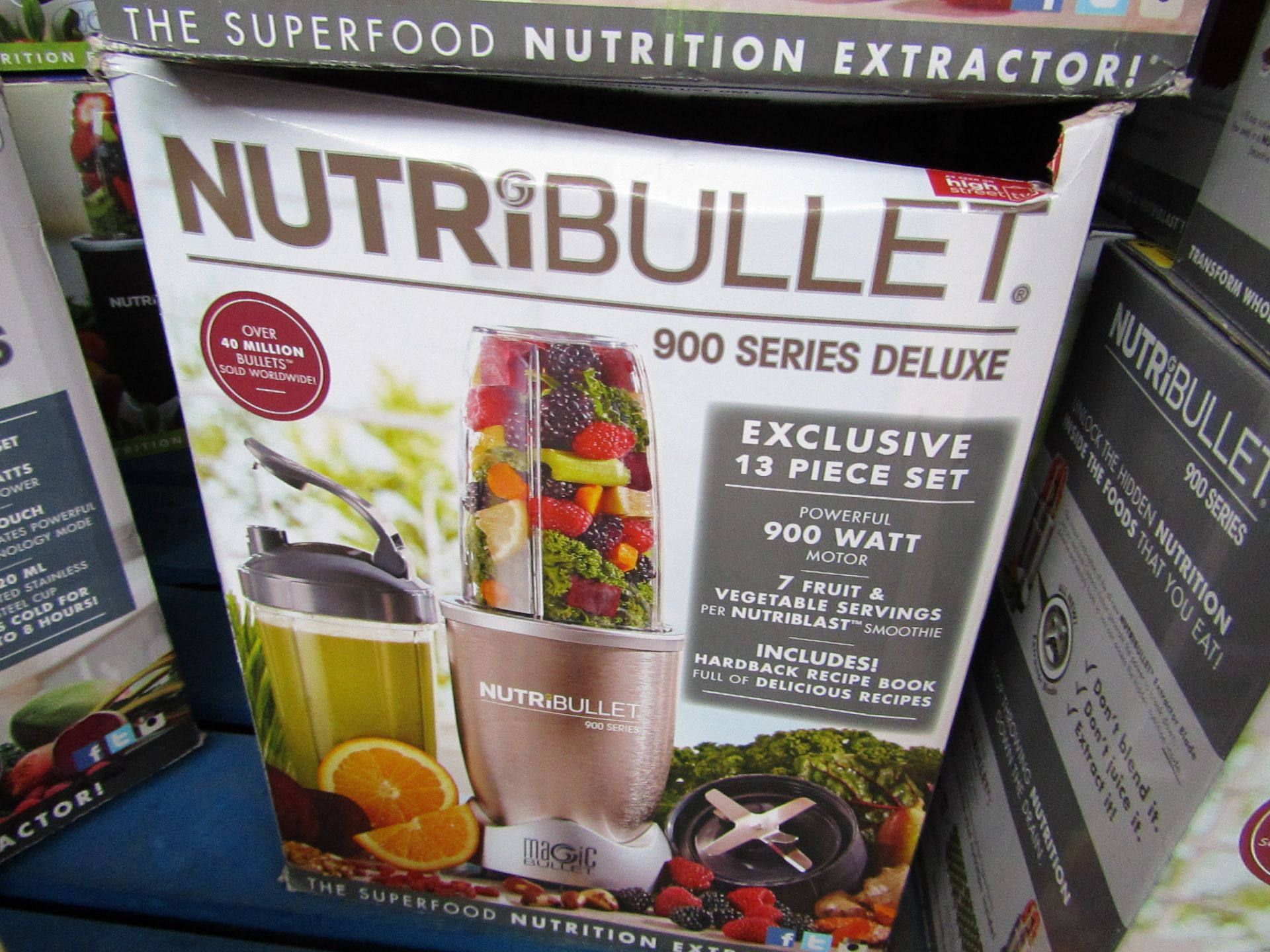 | 1x | NUTRIBULLET 900 SERIES | UNCHECKED AND BOXED | NO ONLINE RE-SALE | SKU C5060191463409 |