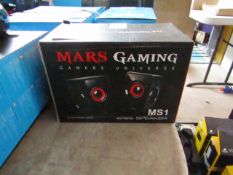 Mars Gaming mutlimedia speaker, untested and boxed.