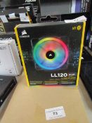 CORSAIR - LL120 RGB - Fan - Untested and boxed.