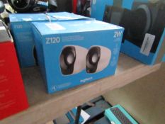 Logitech Z120 2w speaker, untested and boxed.