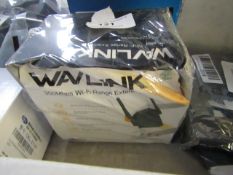 Wavlink 300Mbps WiFi range extender, untested and boxed.