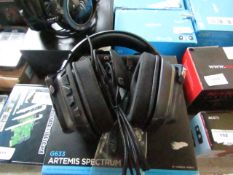 Logitech Spectrum G633 gaming headphones, tested working and boxed.