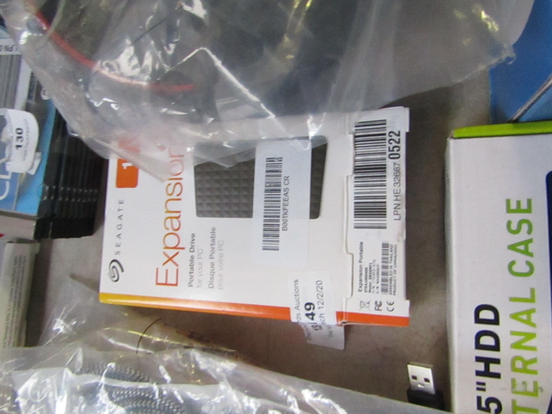 Seagate Expansion 1TB portable drive, untested and boxed.