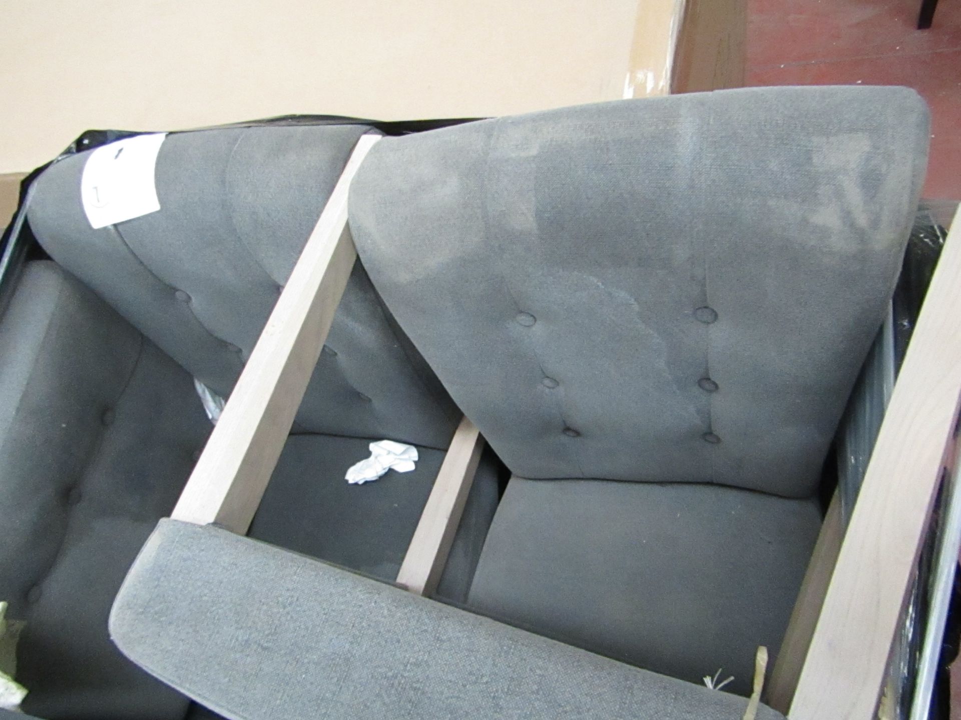 6x Bentley Fabric Dining Chairs, require a Clean. - Image 3 of 3