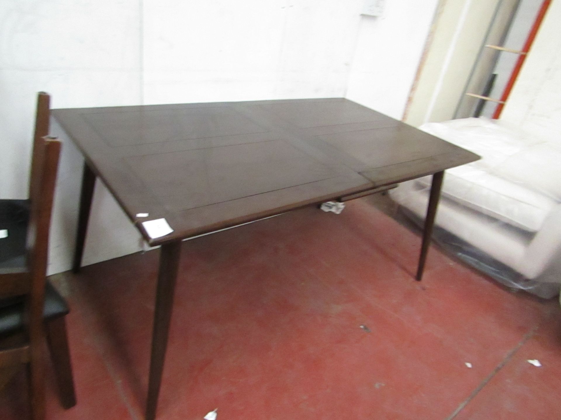 | 1x | Swoon Ginsberg extending dining table in Dark Mango | no box | SKU - | RRP £549