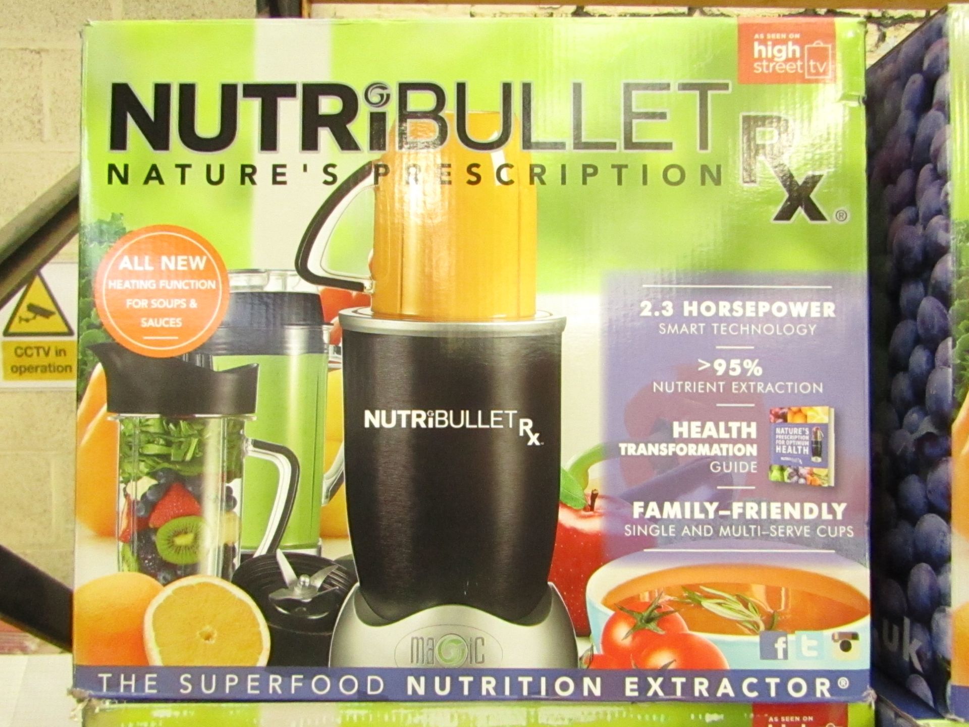 | 1x | NUTRIBULLET RX | UNCHECKED AND BOXED | NO ONLINE RE-SALE | SKU - | RRP £139:99 | TOTAL LOT