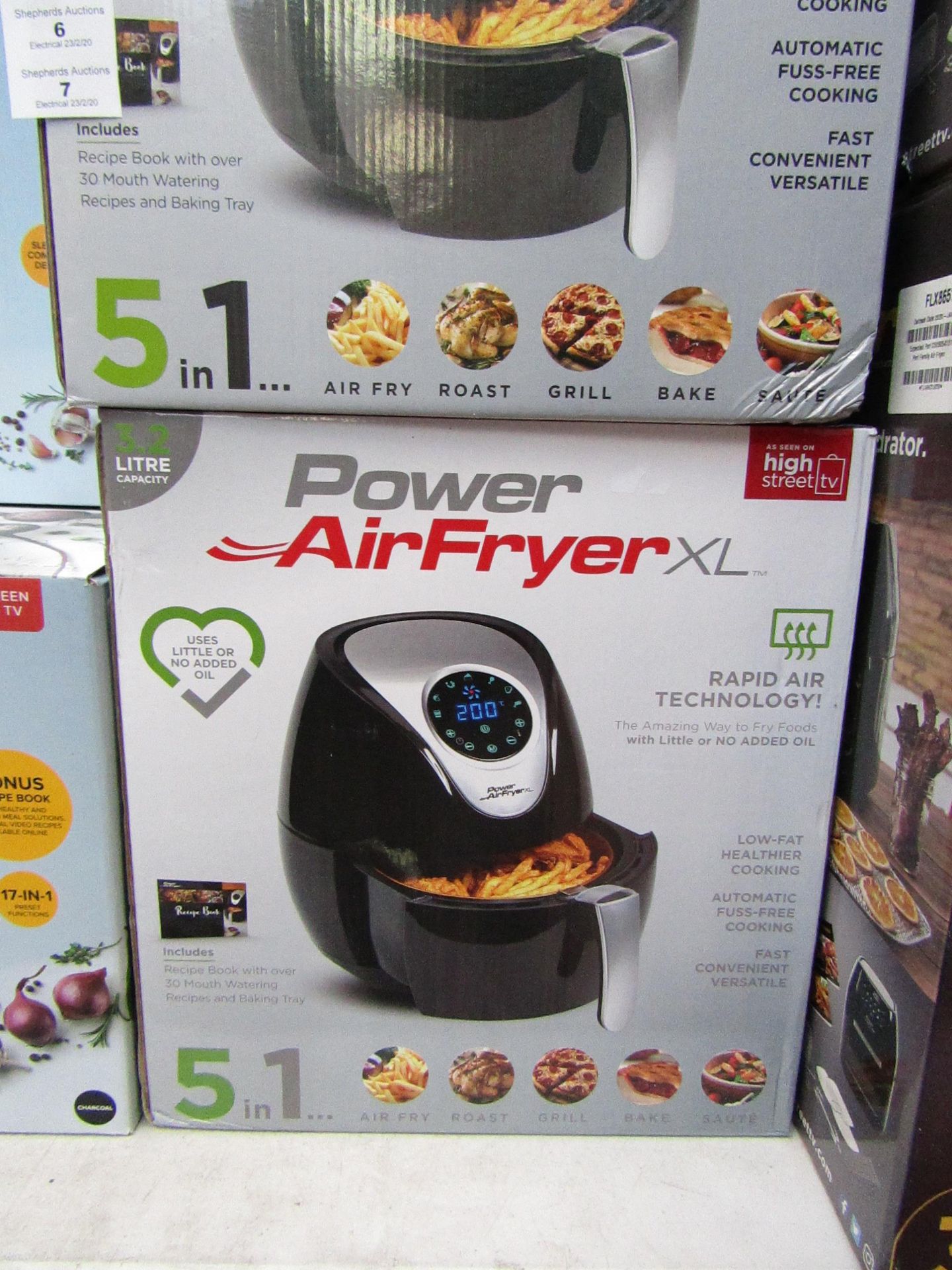 | 1x | POWER AIR FRYER XL 3.2L | PAT TESTED AND BOXED | NO ONLINE RE-SALE | SKU C5060191465366 | RRP