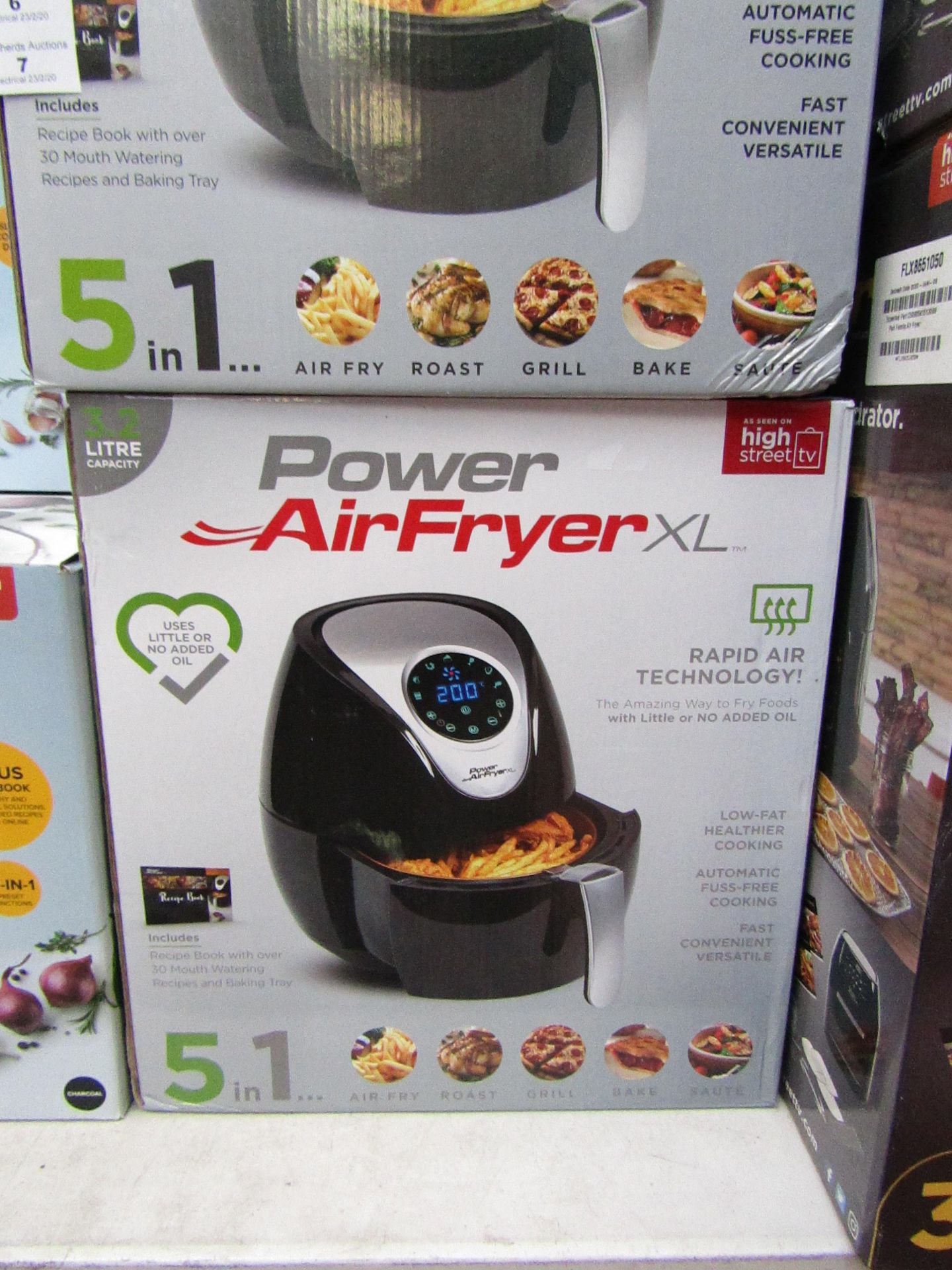 | 1x | POWER AIR FRYER XL 3.2L | PAT TESTED AND BOXED | NO ONLINE RE-SALE | SKU C5060191465366 | RRP