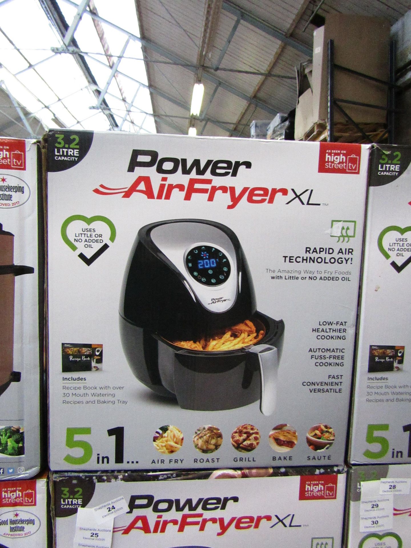 | 1x | POWER AIR FRYER XL 3.2L | PAT TESTED AND BOXED | NO ONLINE RE-SALE | SKU C5060191465366 | RRP