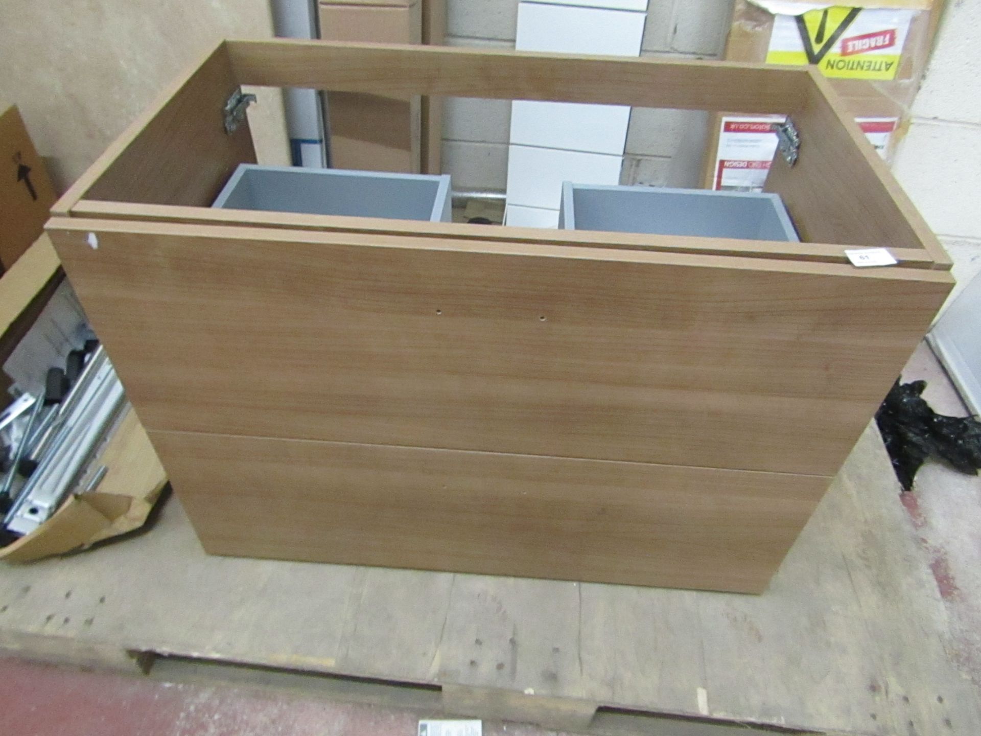 Ideal 2 drawer 800mm vanity Unit, no box.