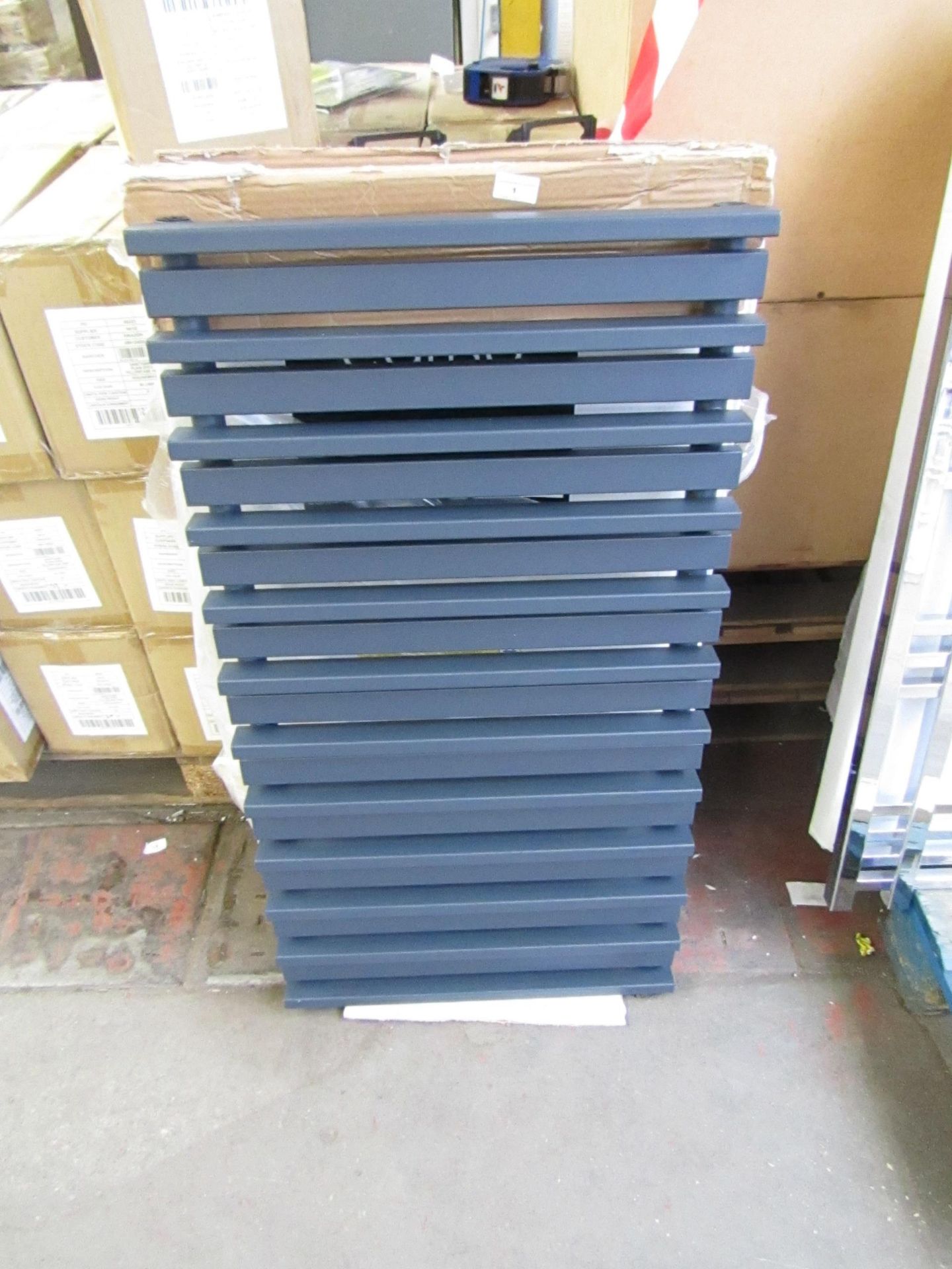 Carisa Barcode anthracite 1010x550 radiator, with box, RRP £345, please read lot 0.