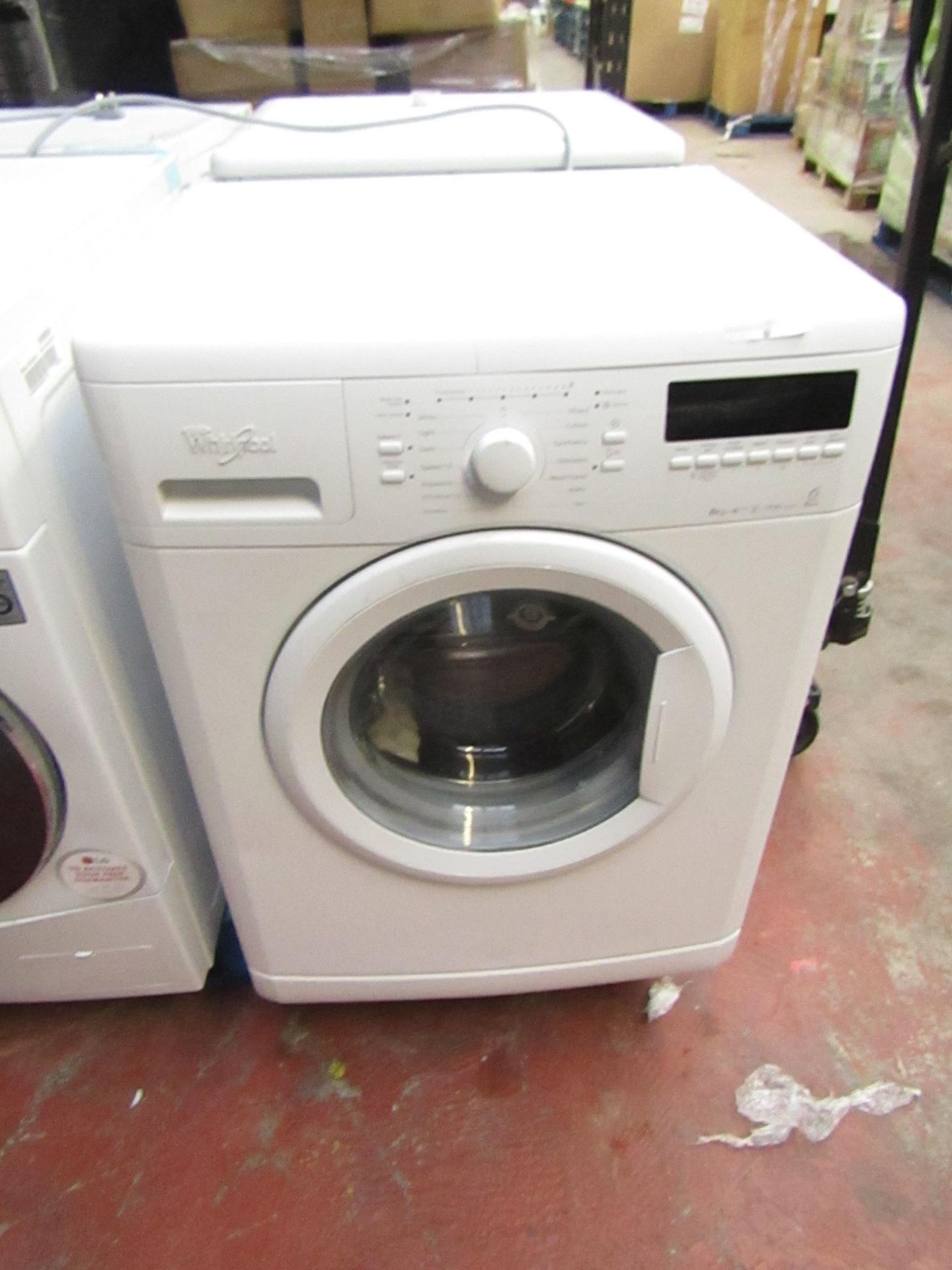 Whirlpool 6th Sense colours washing Machine, powers on and Spins