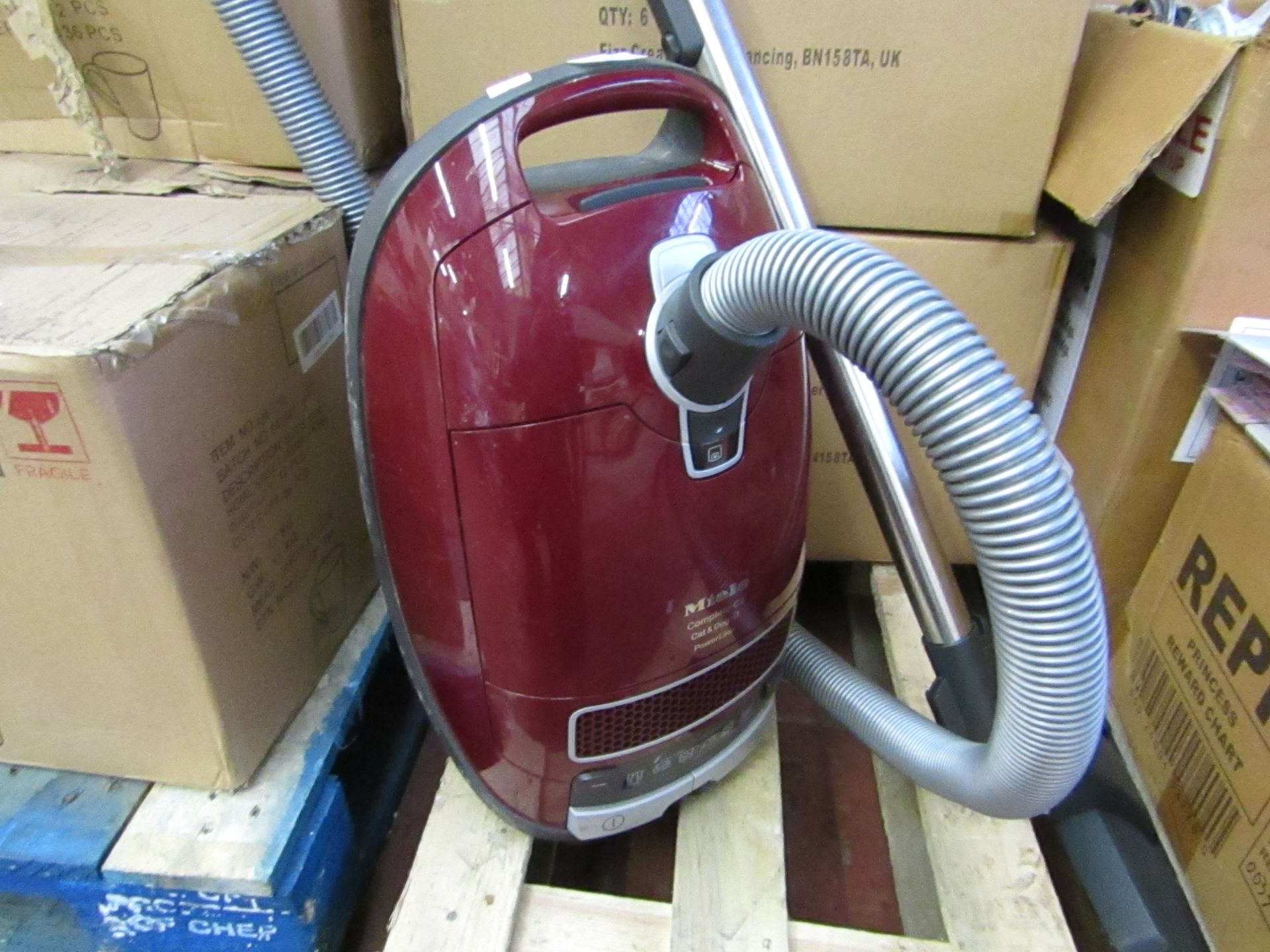 Miele compact cat and dog powerline vacuum cleaner, untested.