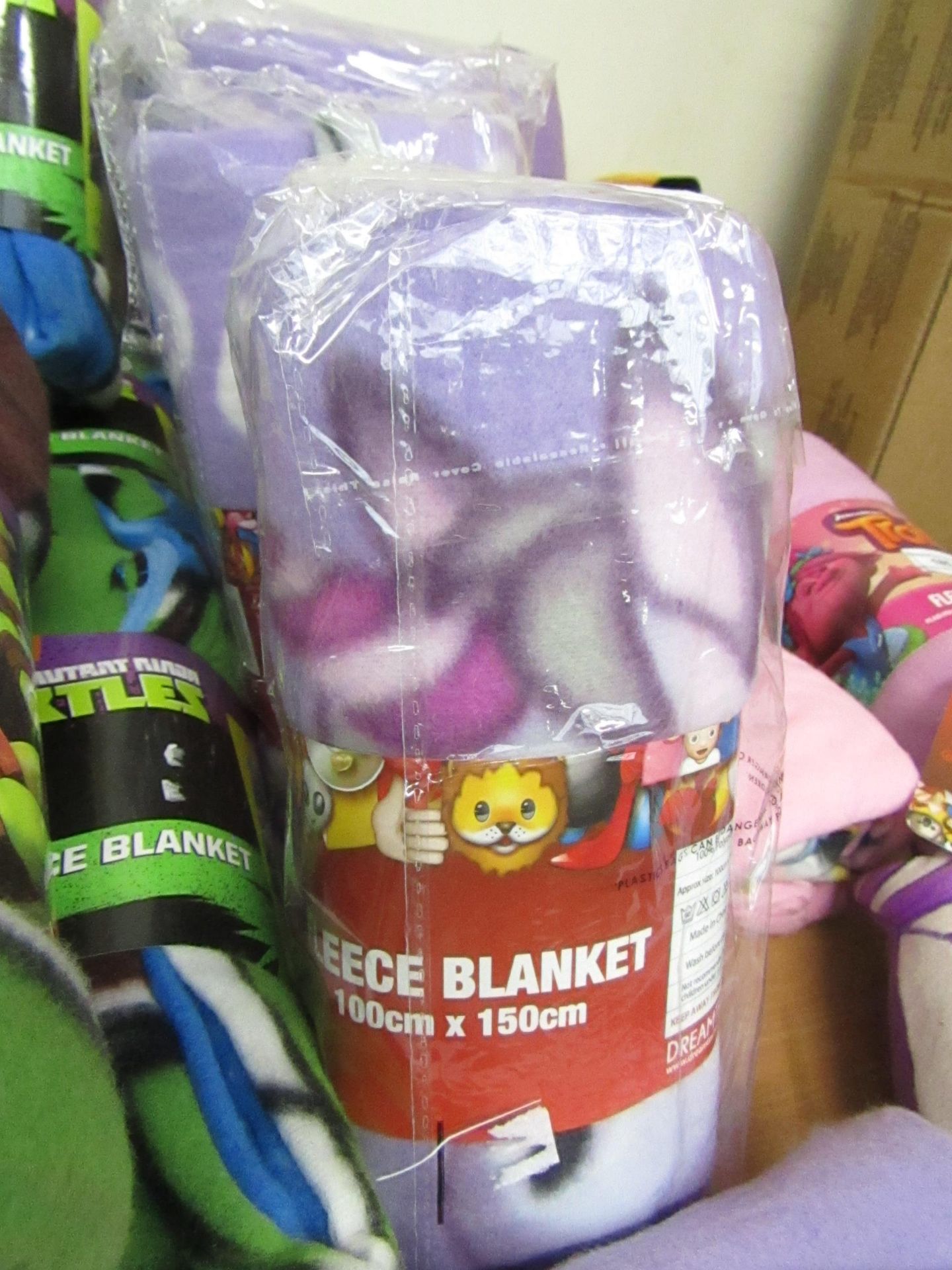 Emoji fleece blanket new and packaged.