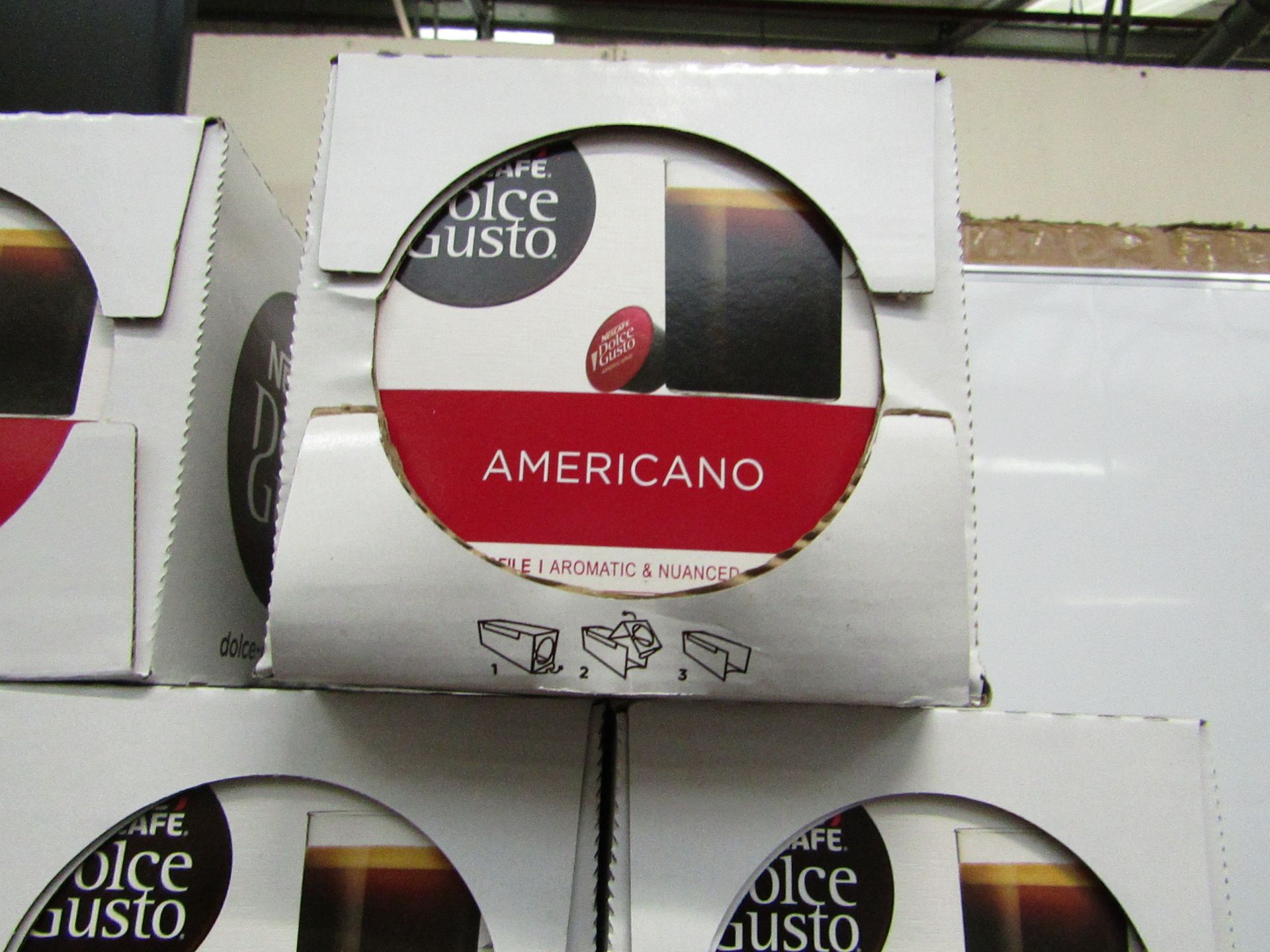3 Packs of 16 Nescafe Dolce Gusto Americano Capsules. BB 31/10/19.