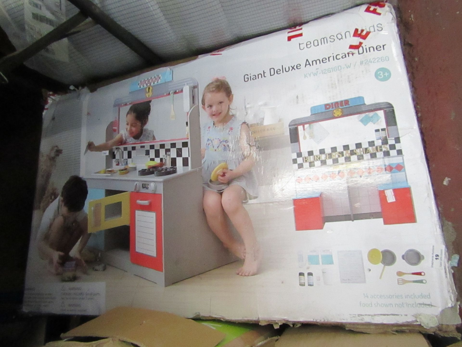 Teamson Kids Giant Deluxe American Diner. Boxed but unchecked