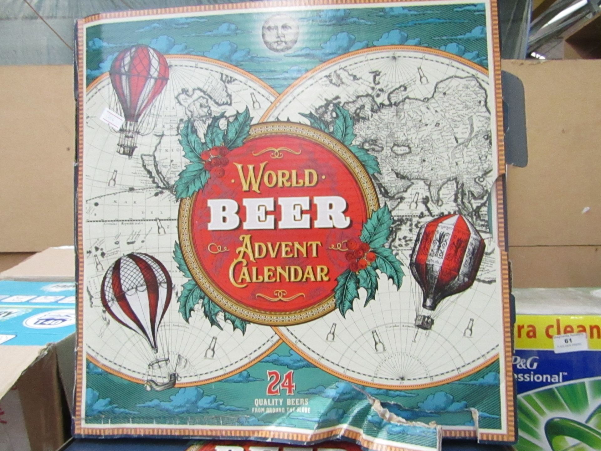 World Beer Advent Calender - 24 Quality Beers From Around the World - All Boxed.