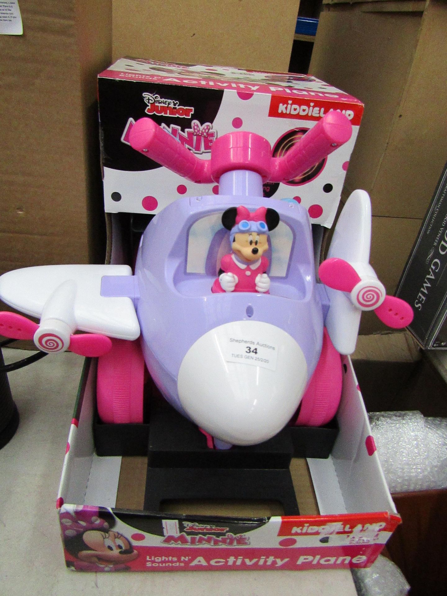 Disney - Lights N' Sounds Activity Plane - (MINNIE) - Powers on & Boxed.