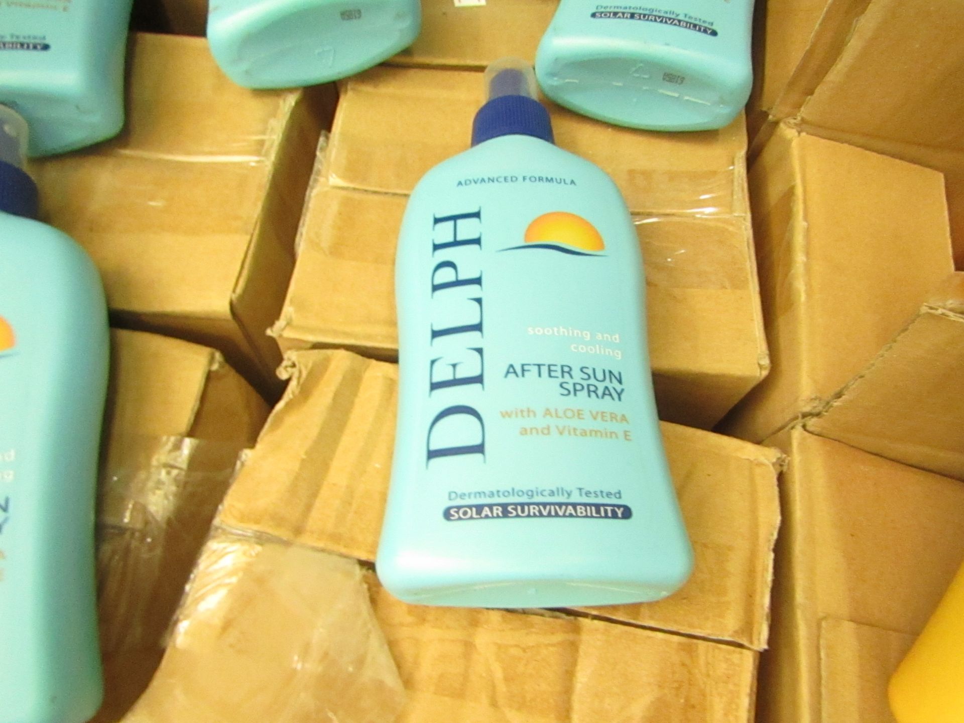 6 x 200ml Delph Soothing & Cooling After Sun Sprays. New & Boxed