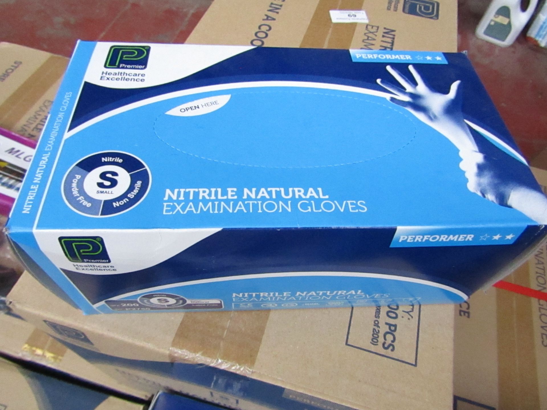 10x Boxes of 200 Nitrile Examination Gloves (2000 gloves in total), new size small