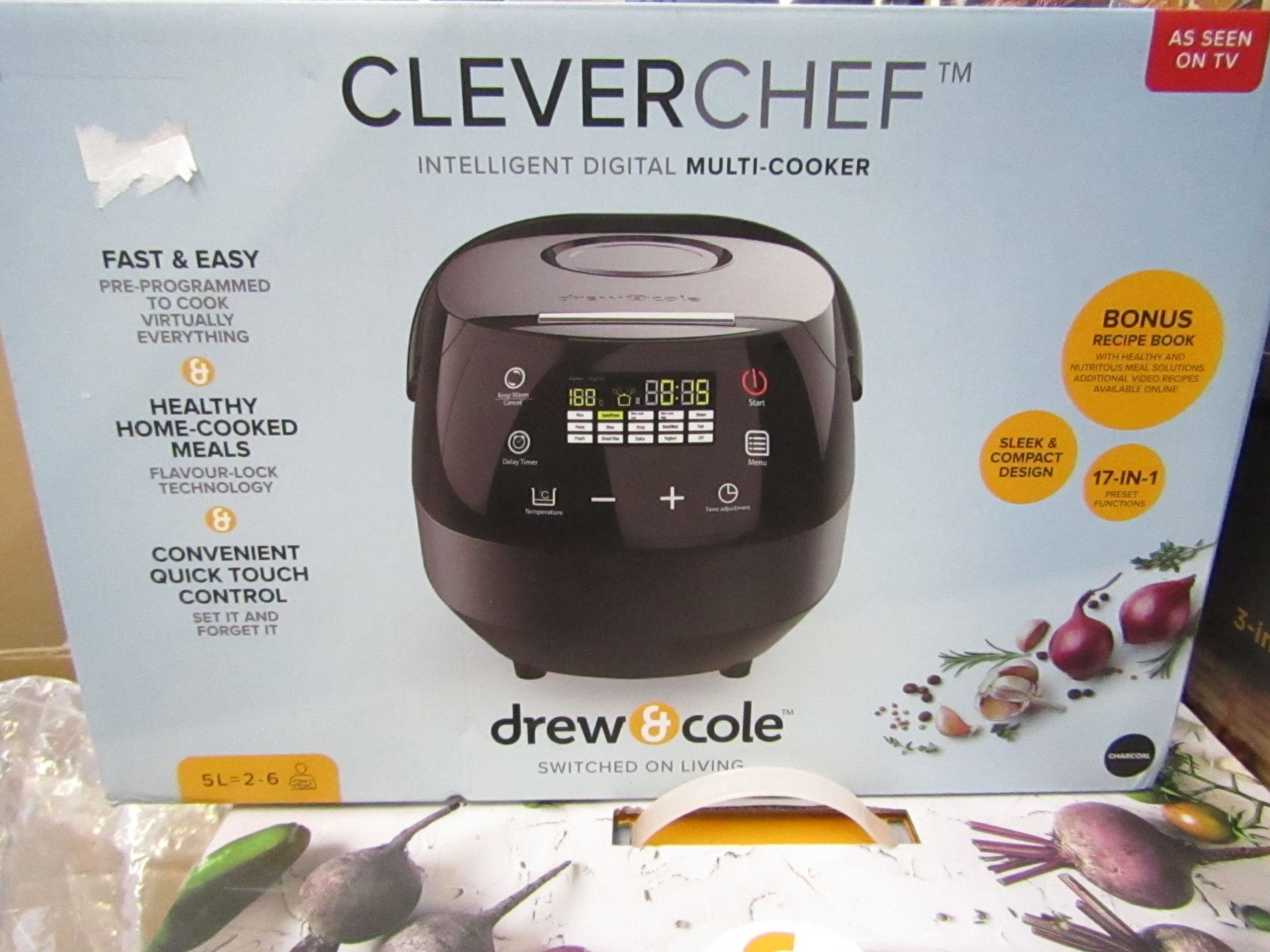 | 1x | DREW & COLE CLEVERCHEF | REFURBISHED AND BOXED | NO ONLINE RE-SALE | SKU C5060541511682 | RRP