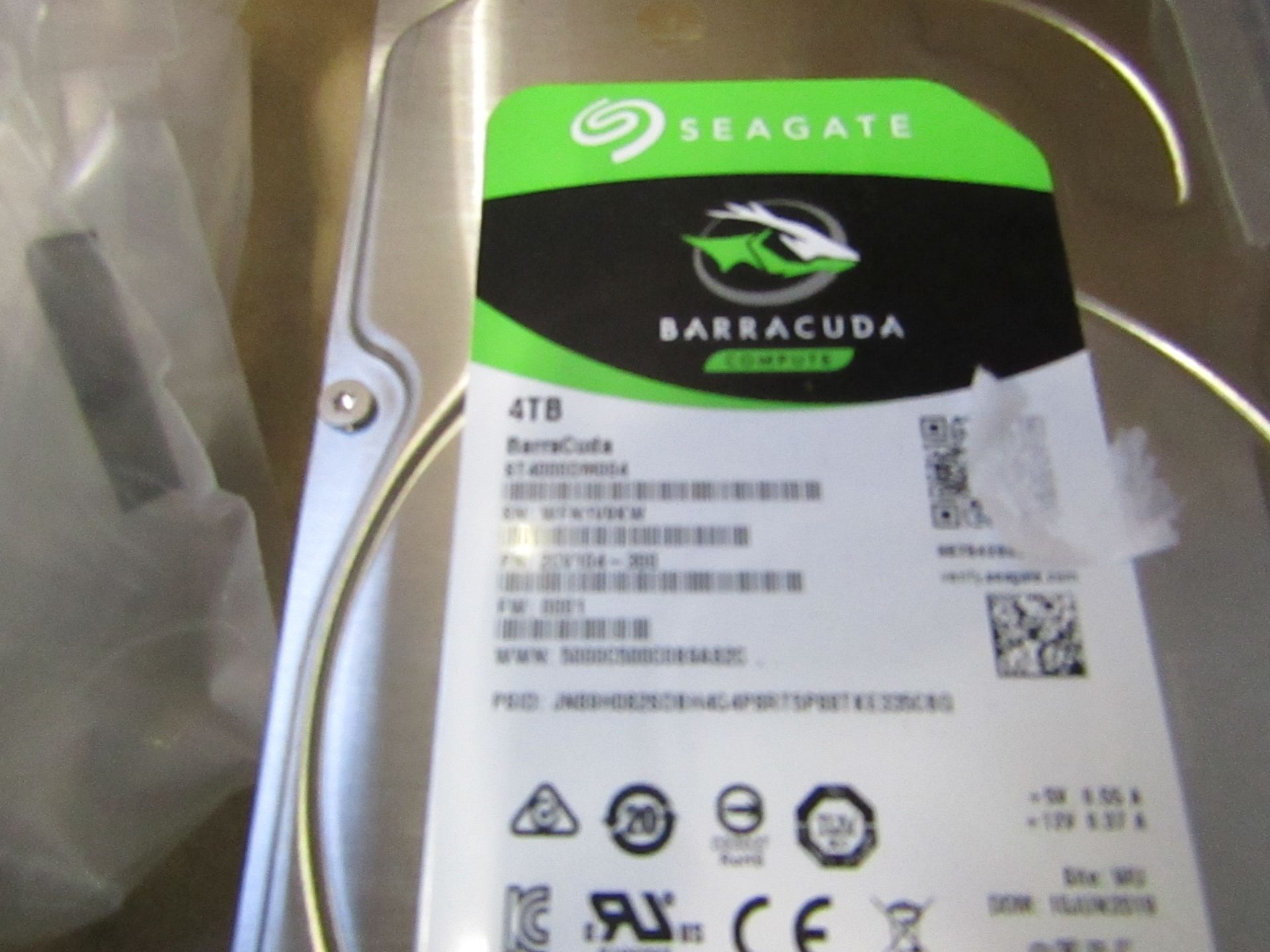 Seagate 4TB hard drive, untested.