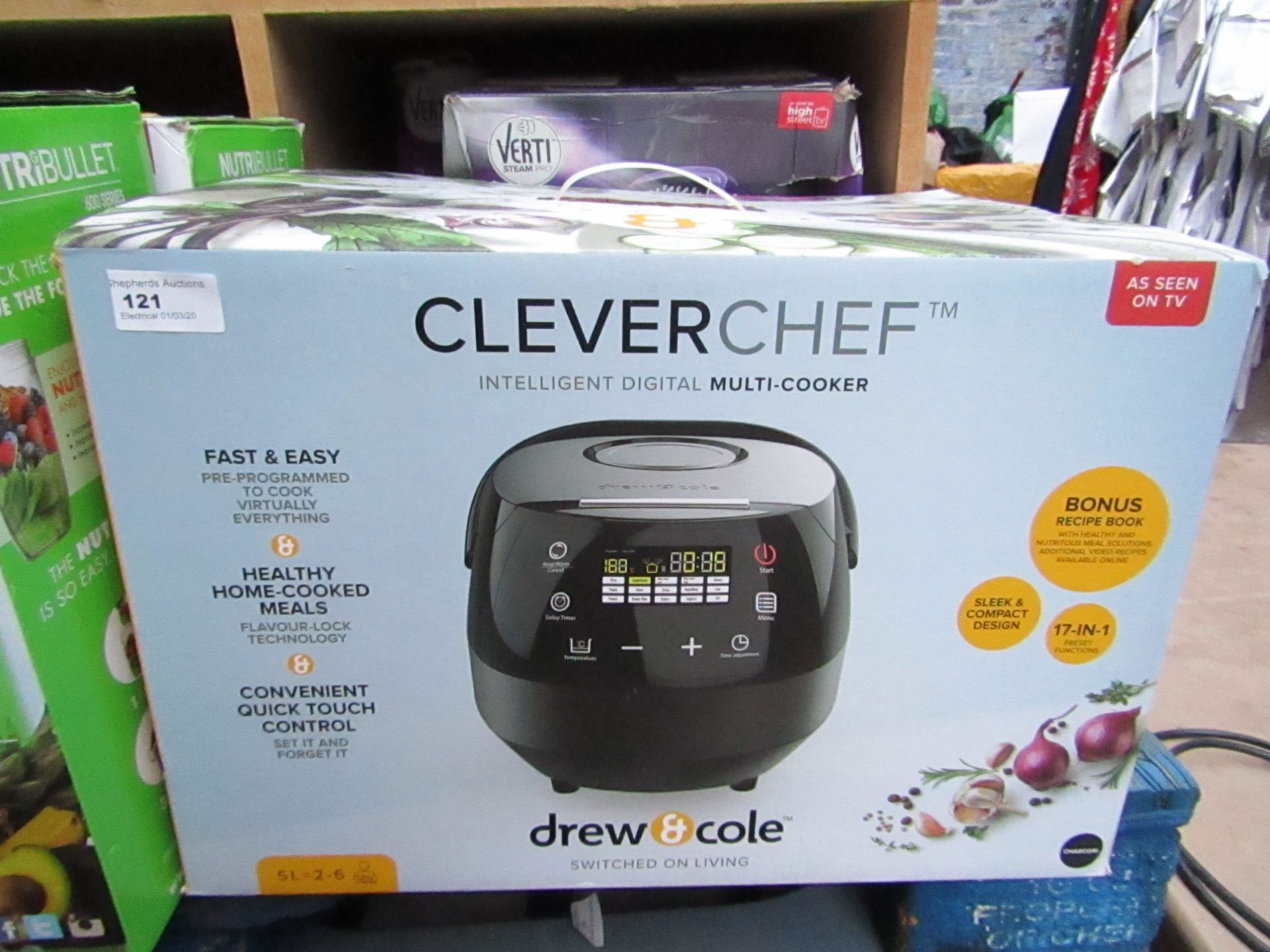 | 1x | DREW & COLE CLEVERCHEF | UNCHECKED AND BOXED | NO ONLINE RE-SALE | SKU C5060541511682 |